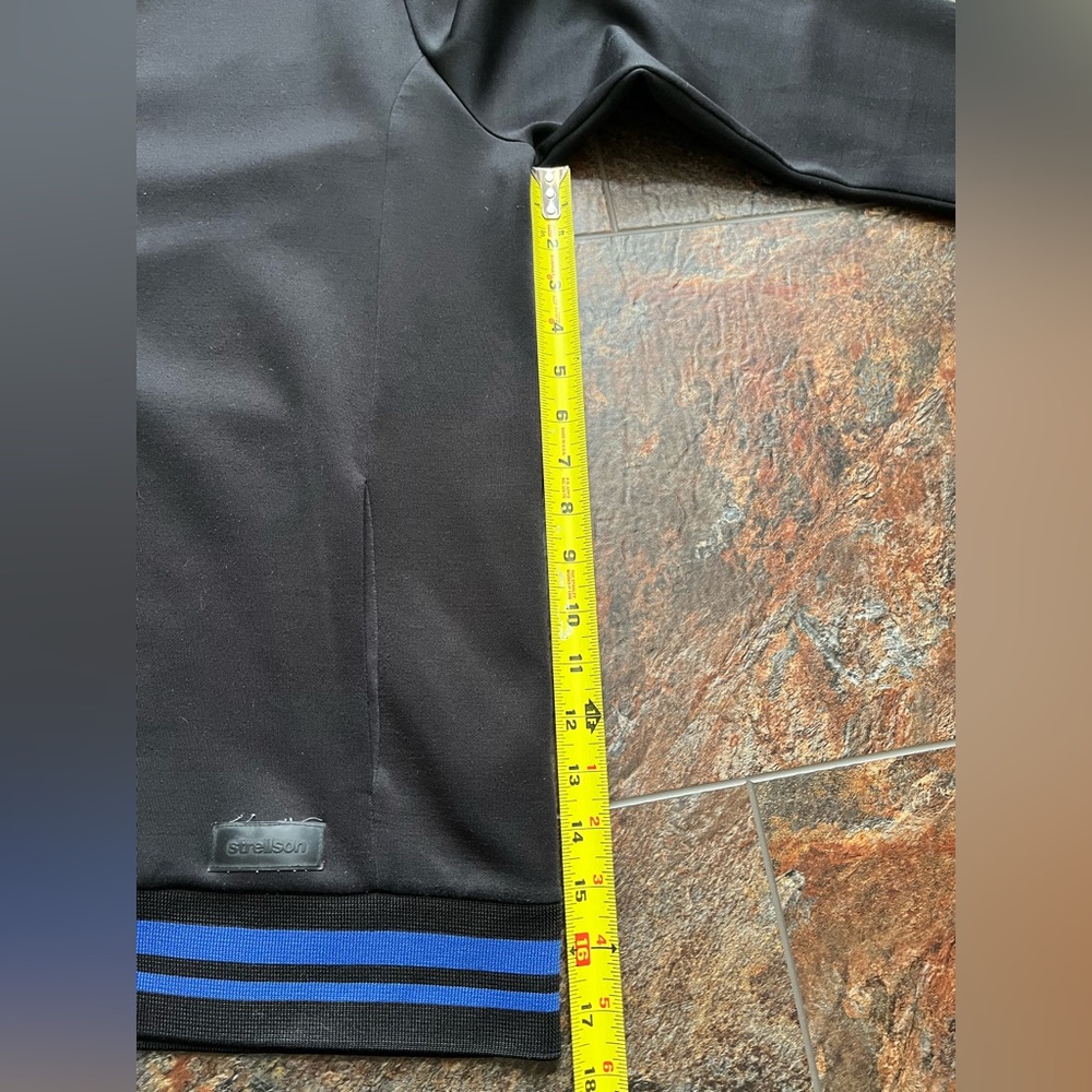 Men’s Strellson black with  blue full zip track performance jacket. Size XL - Picture 11 of 16